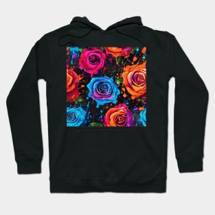 Rainbow flowers Hoodie